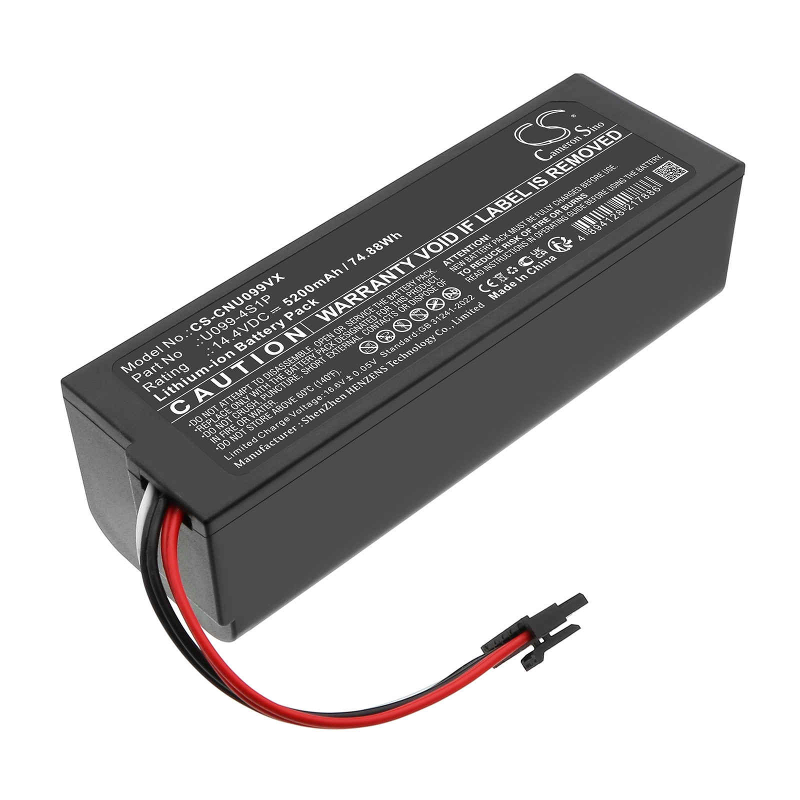 Batteri til vakuum til CECOTEC Conga 8090, Conga 8090 Ultra, Conga 8090 Ultra T og andre.