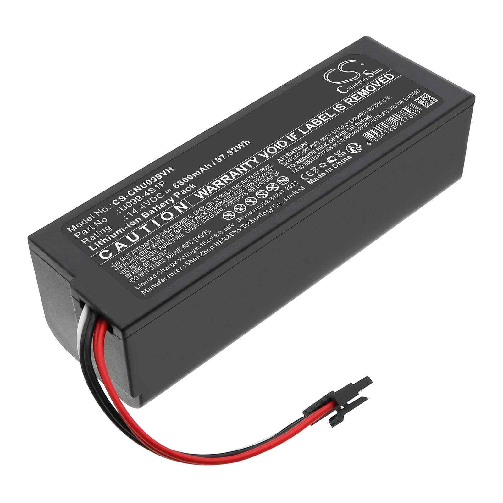 Batteri til vakuum til CECOTEC Conga 8090, Conga 8090 Ultra, Conga 8090 Ultra T og andre.