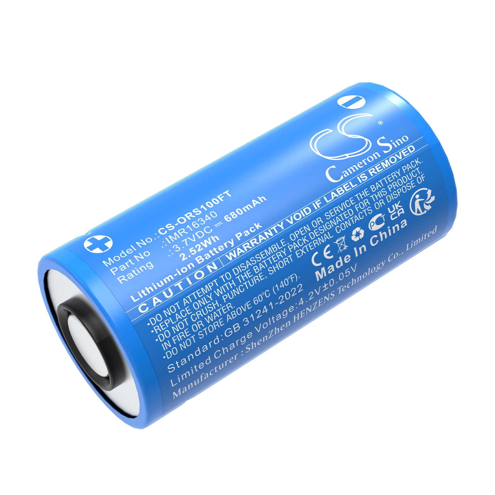 Batteri til lommelygte til Olight Baton 3, Perun Mini, S1R Baton II