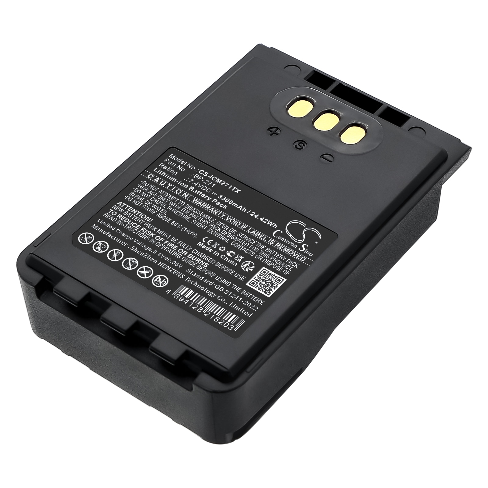 Batteri til tovejsradio til Icom IC-31A, IC-31E, IC-51A osv.
