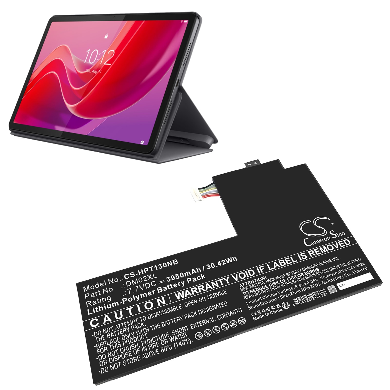 Batteri til tablet til HP 11-BE0013DX, 47Z80AV, 4R0Y4UA og andre.