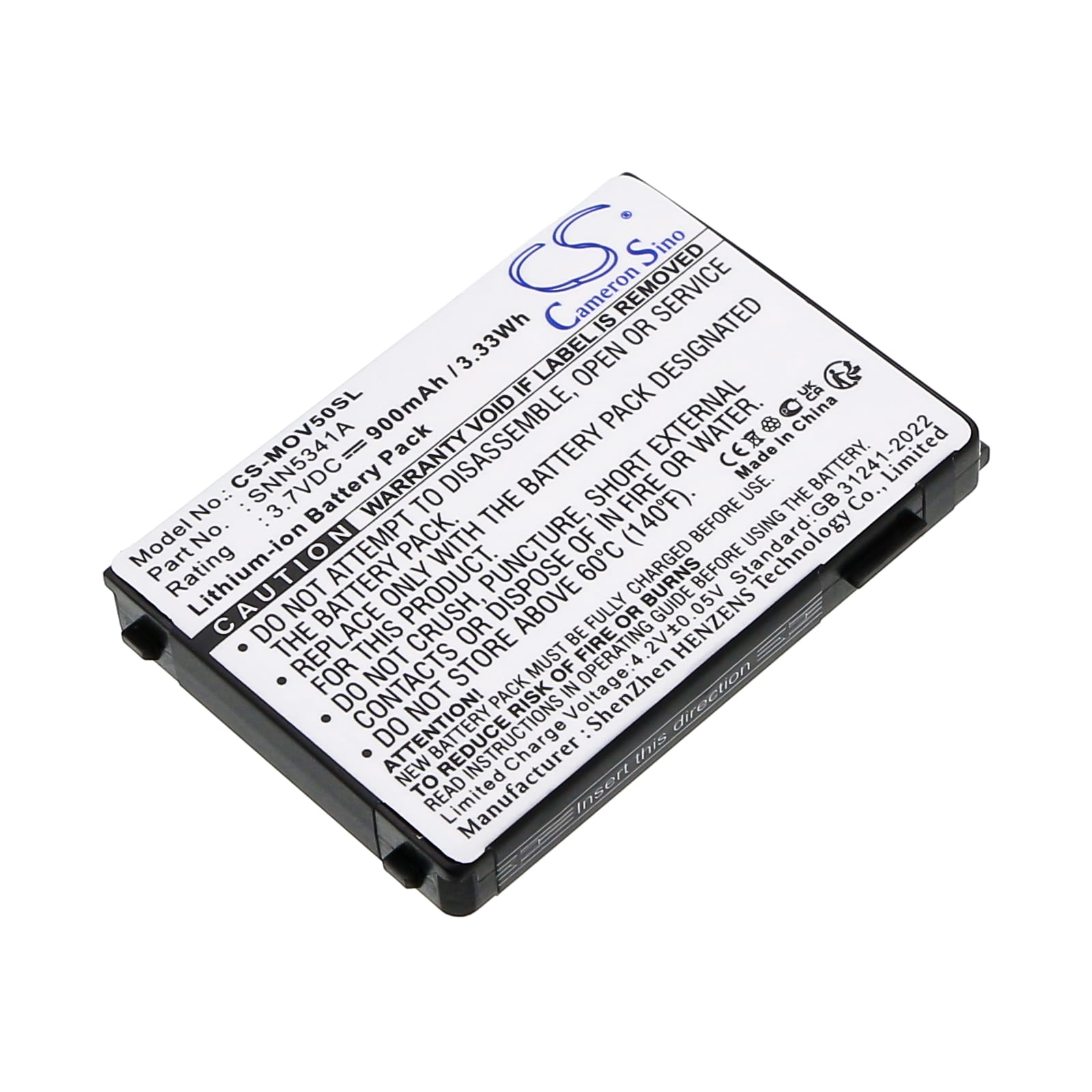 Batteri til SmartPhone, mobil til Motorola V2188, V3688, L2000 og andre.