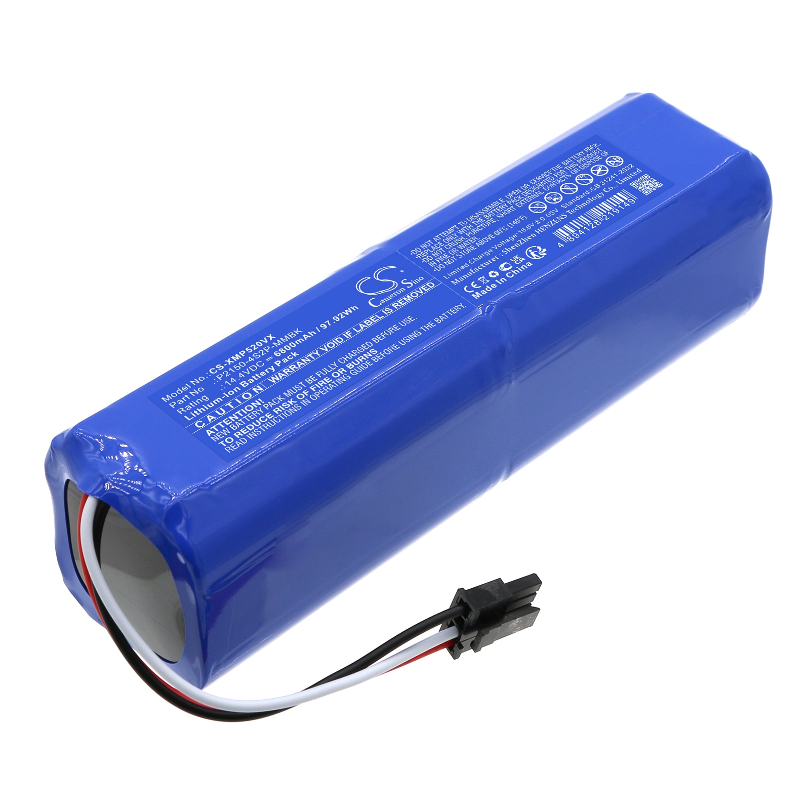 Batteri til støvsuger til Xiaomi 34264, BHR5195EU, Mi Robot Vacuum-Mop 2 Ultra