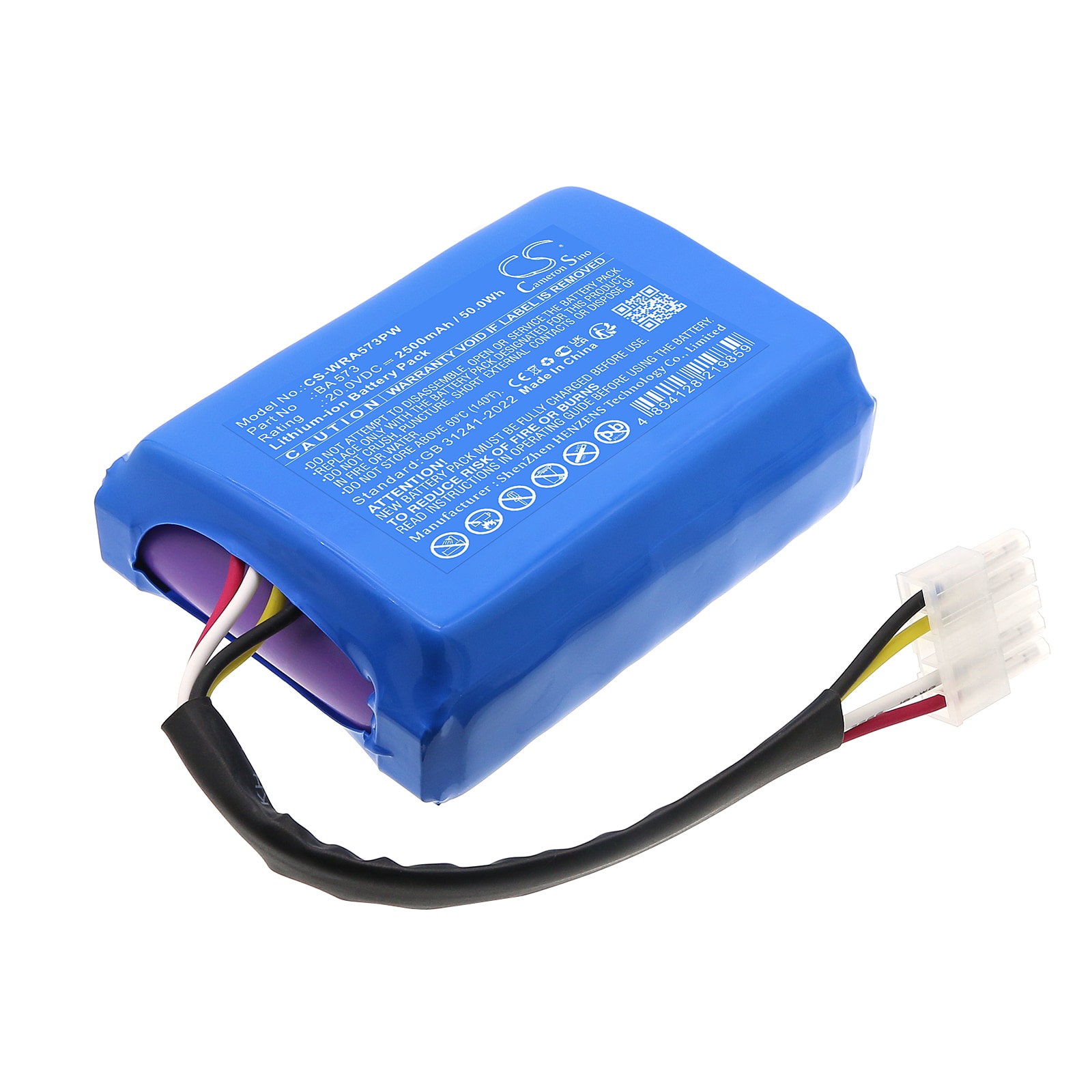 Batteri til Mowox RM 1000 WiU-SN, RM 500 WIU-SN, RM 700 BTU-SN og andre