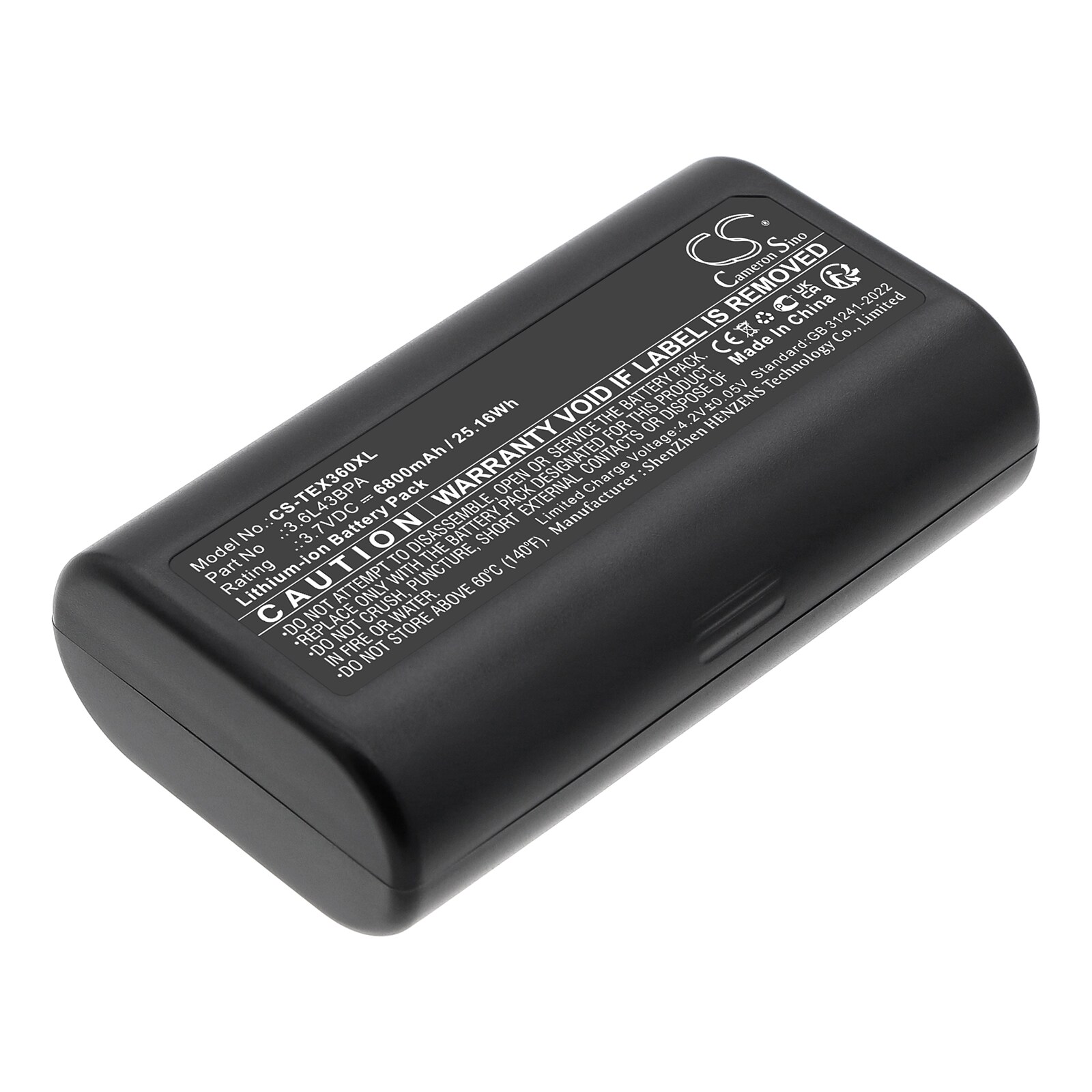 Batteri til test, undersøgelse, udstyr til Texas Instruments TI-Navigator