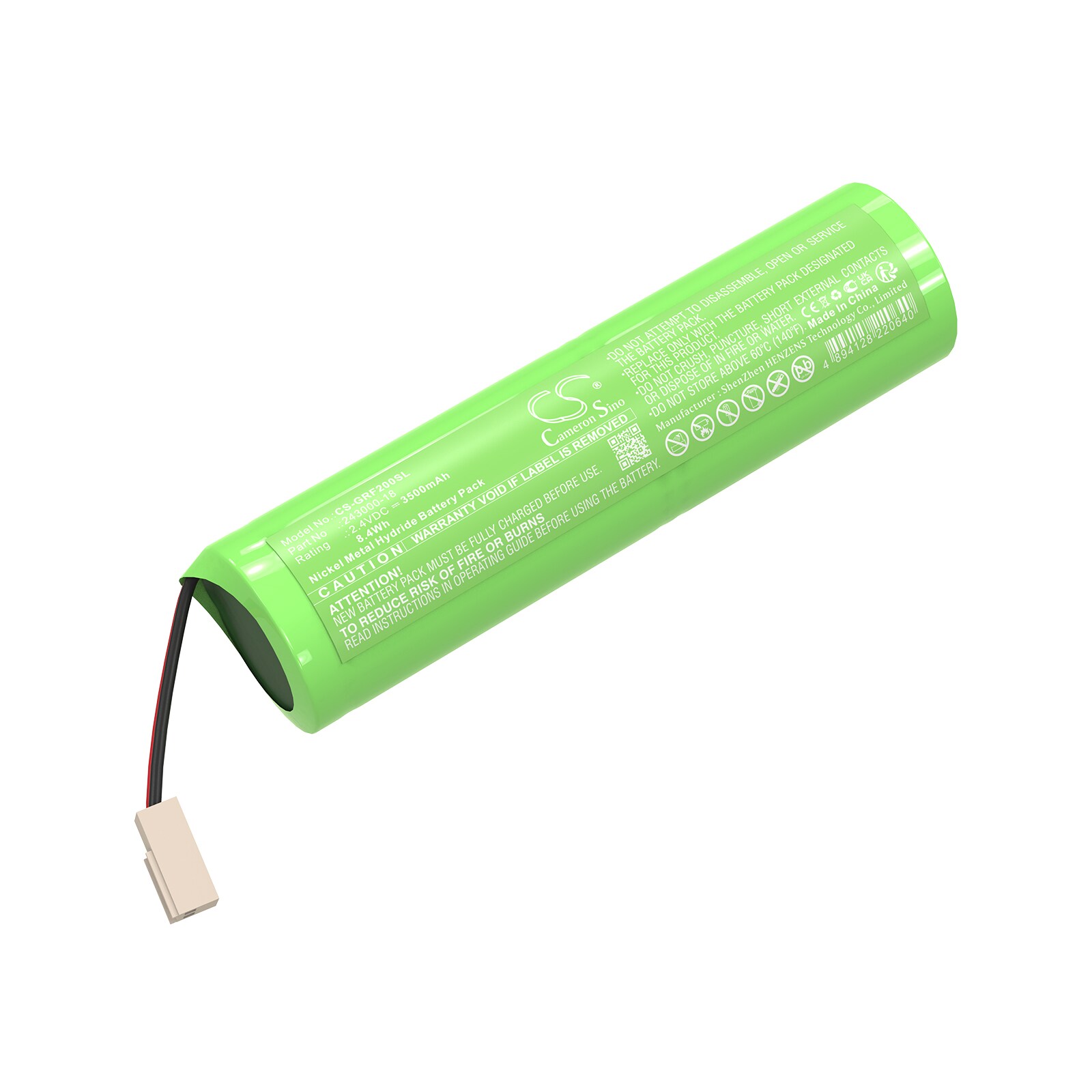 Batteri til test, undersøgelse, udstyr til Geo-Fennel FL 1000, FLG 250 og andre