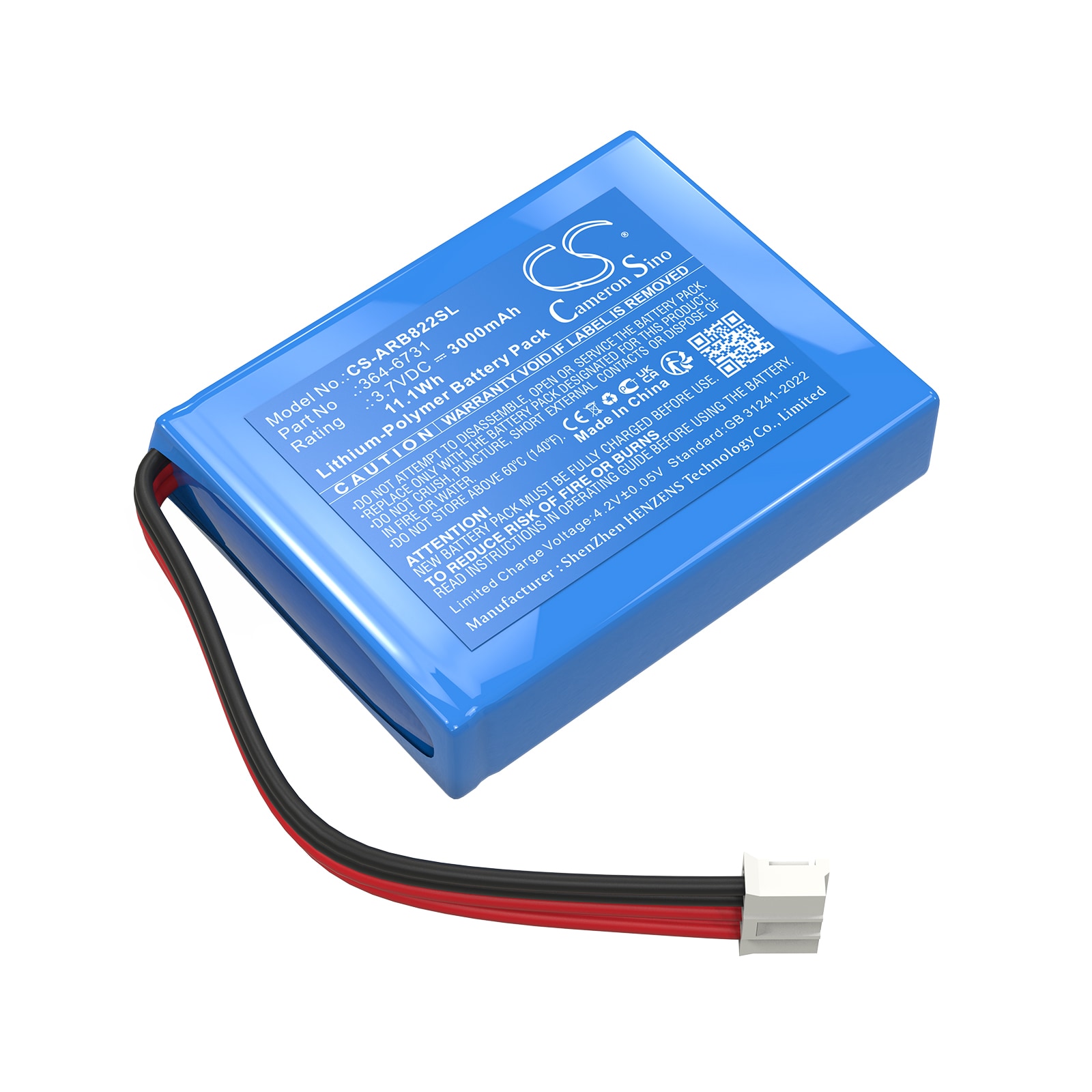 Batteri til PLC til ABB 364-6731, 3BSC760019E1, AB12G og andre.