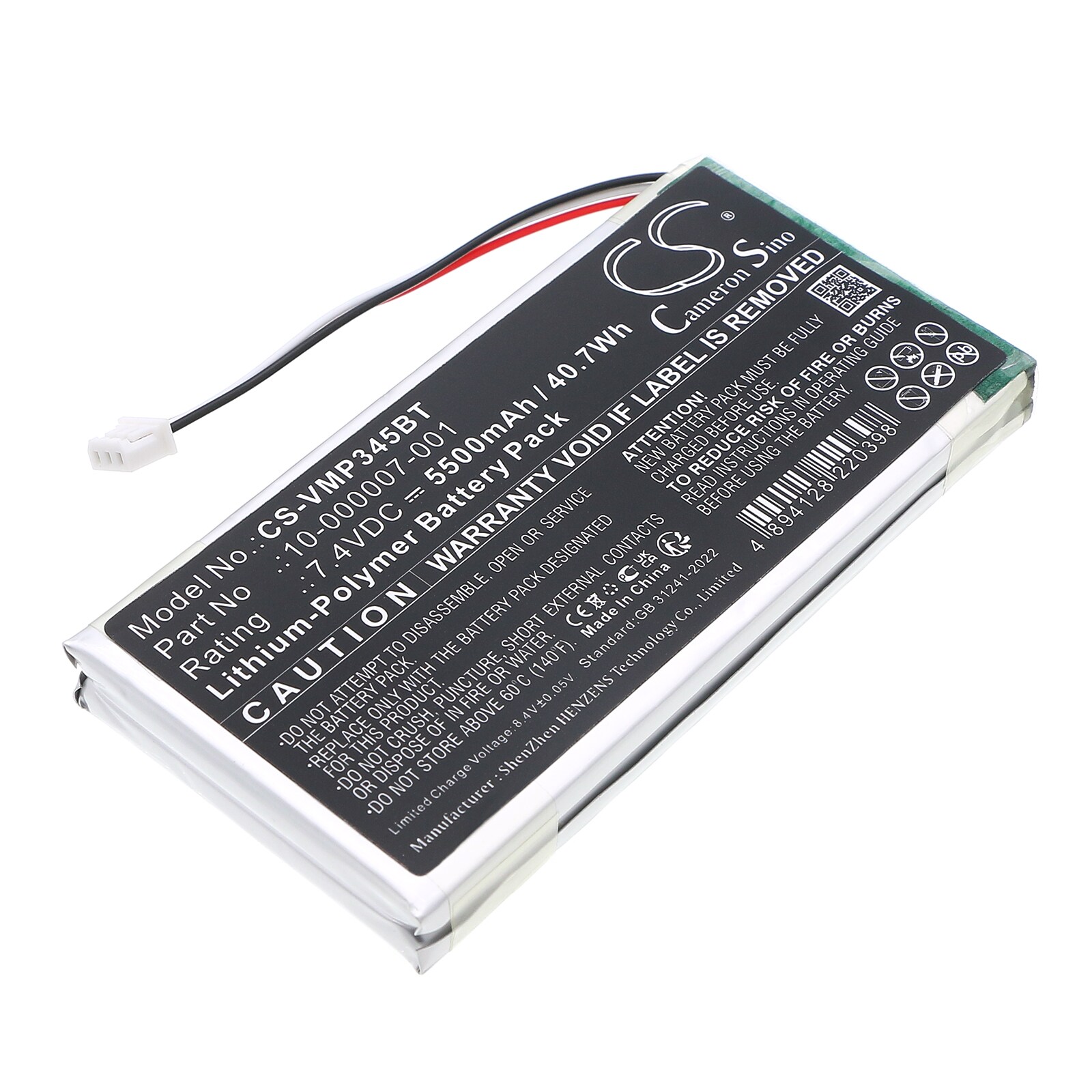 Batteri til alarmsystem til Vivint CP01-kontrolpanel, Sky Master-kontrolpanel osv.