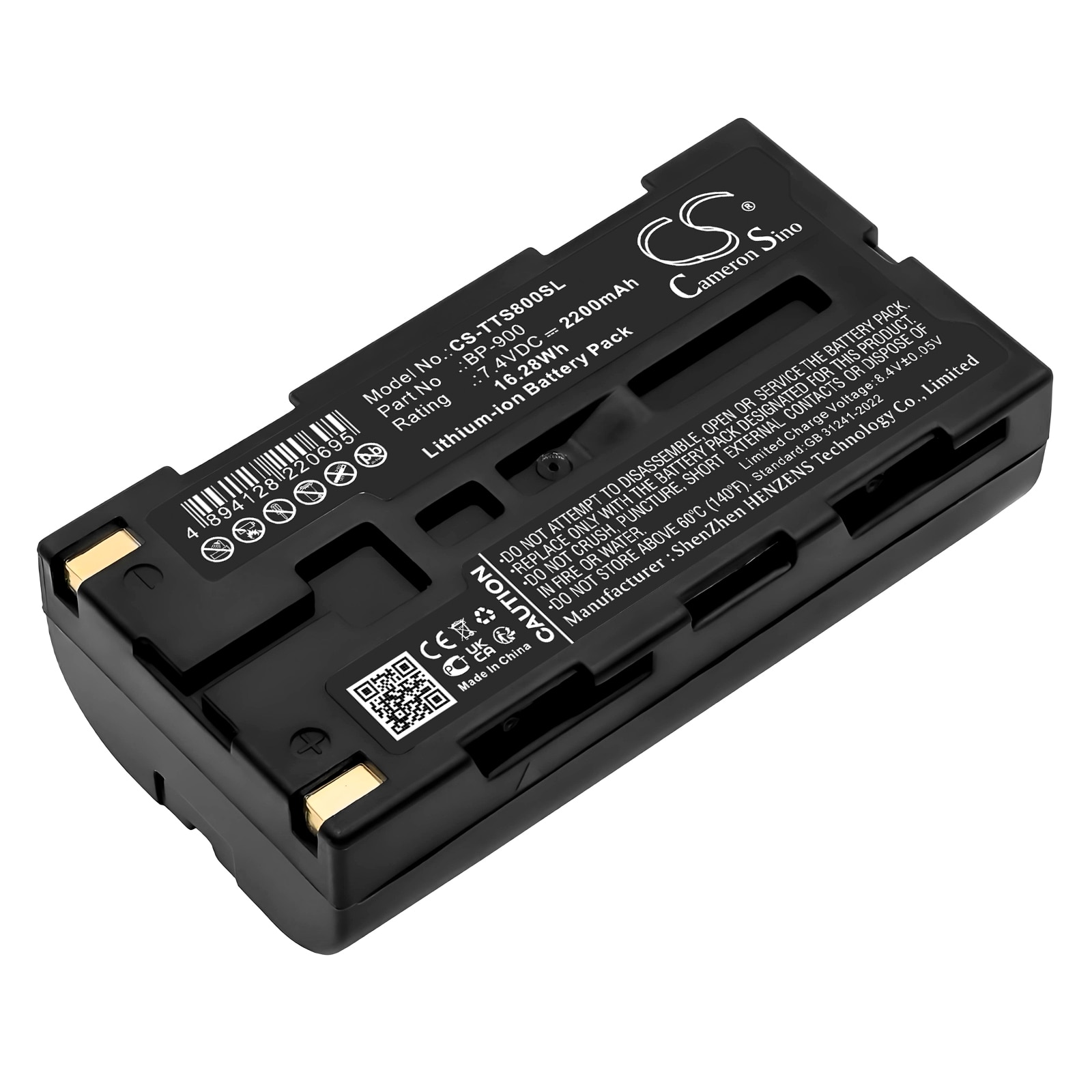 Batteri til kommunikation og konferencer til TOA TS-800, TS-801, TS-802 og andre