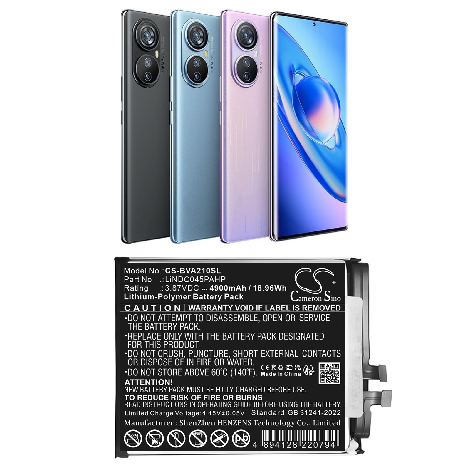 Batteri til SmartPhone, Mobil til Blackview A200 Pro