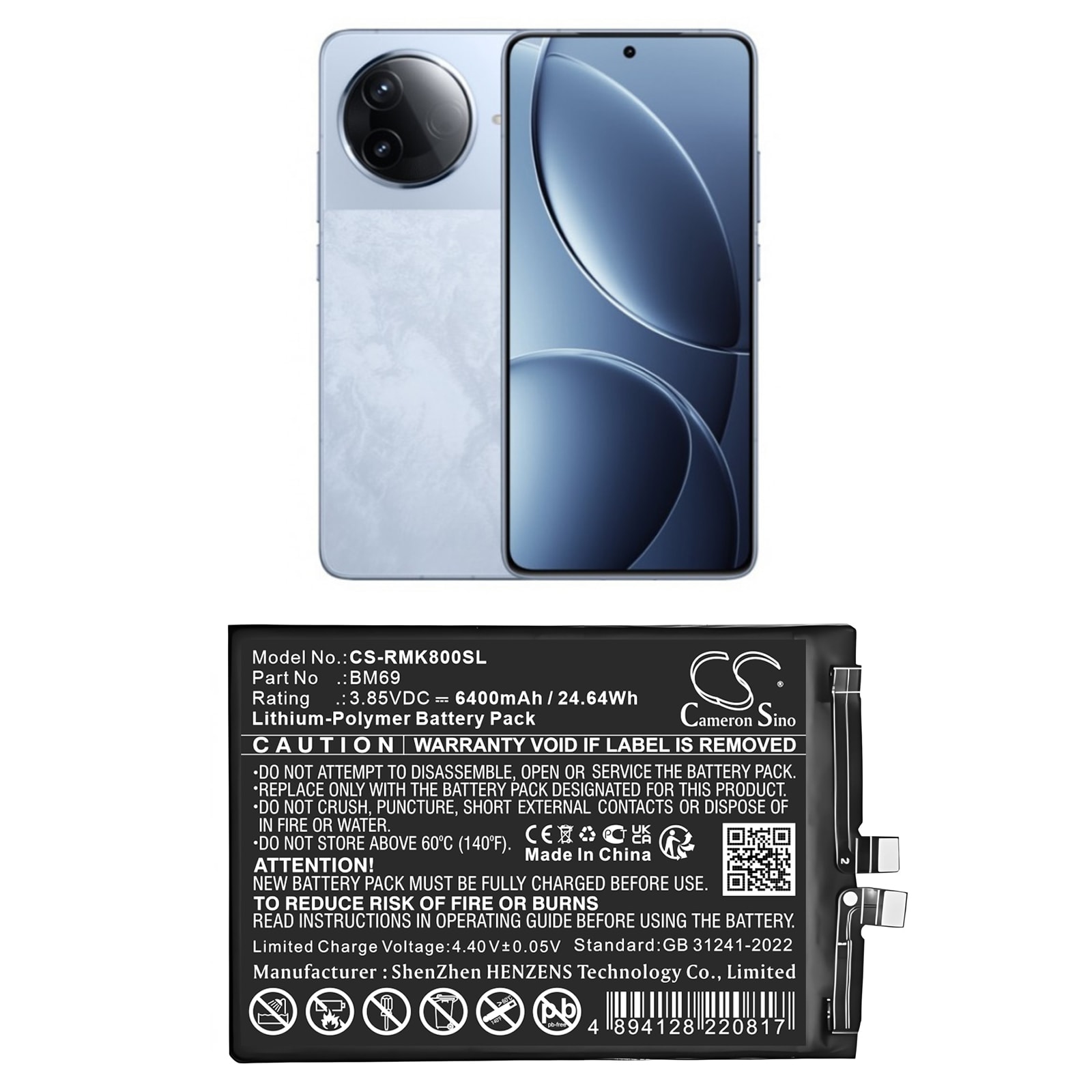 Batteri til SmartPhone, Mobil til Redmi 24117RK2CC, K80 5G