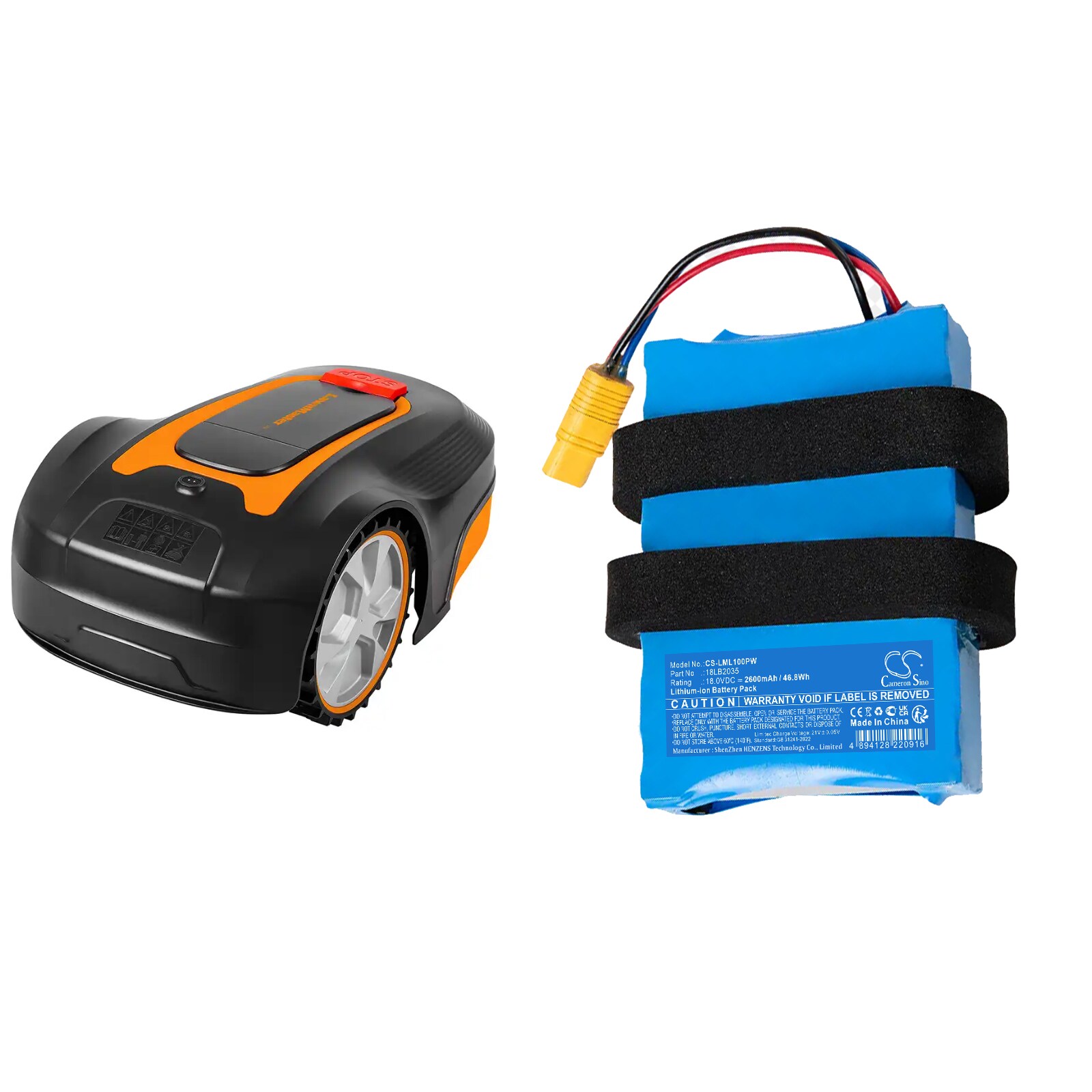 Batteri til plæneklippere til LawnMaster L10, L12