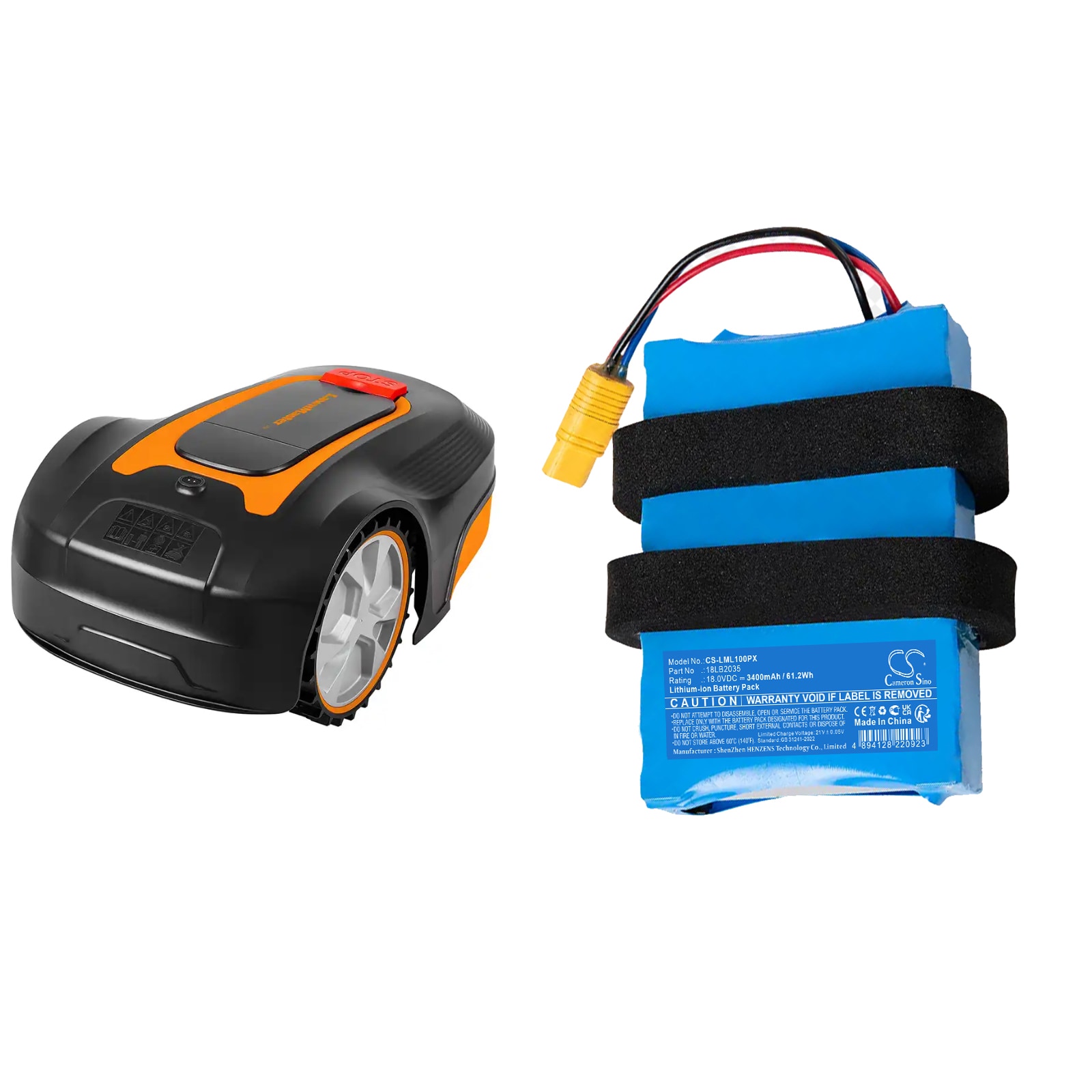 Batteri til plæneklippere til LawnMaster L10, L12
