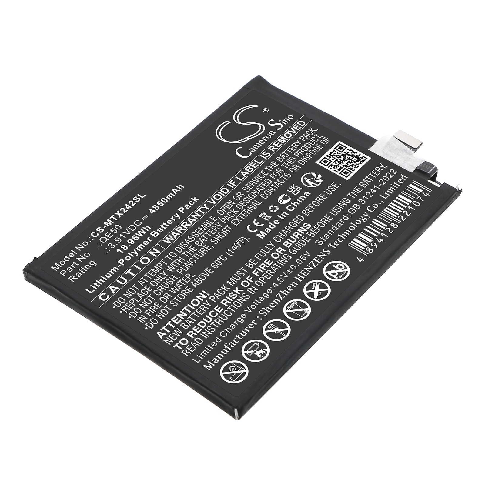 Batteri til SmartPhone, Mobil til Motorola Moto G85 5G, Moto S50 Neo 5G, XT2427 og andre.