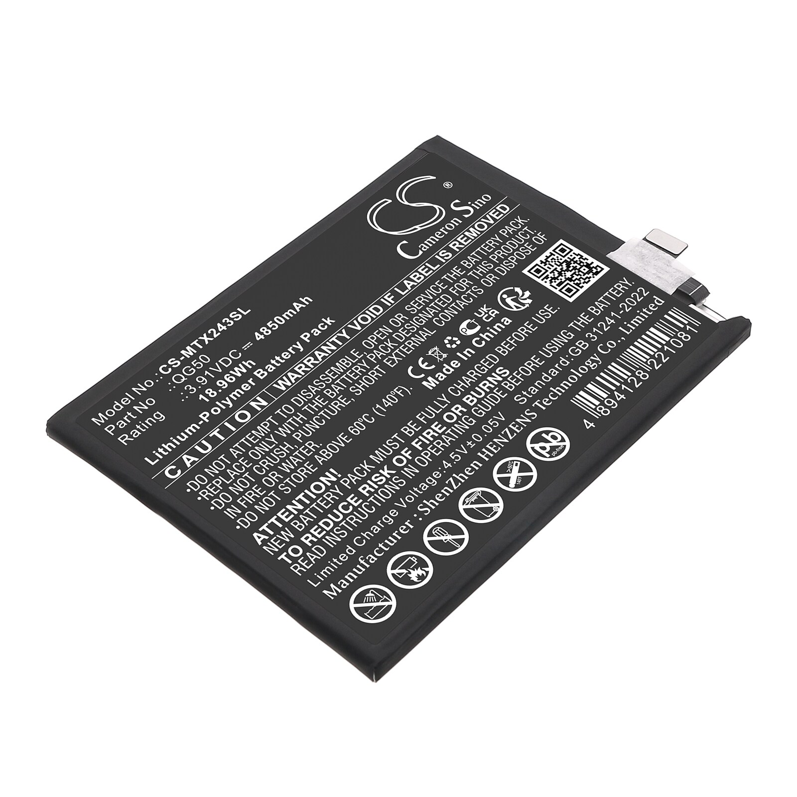 Batteri til SmartPhone, Mobil til Motorola Moto G35 5G, XT2433-1, XT2433-2 og andre.
