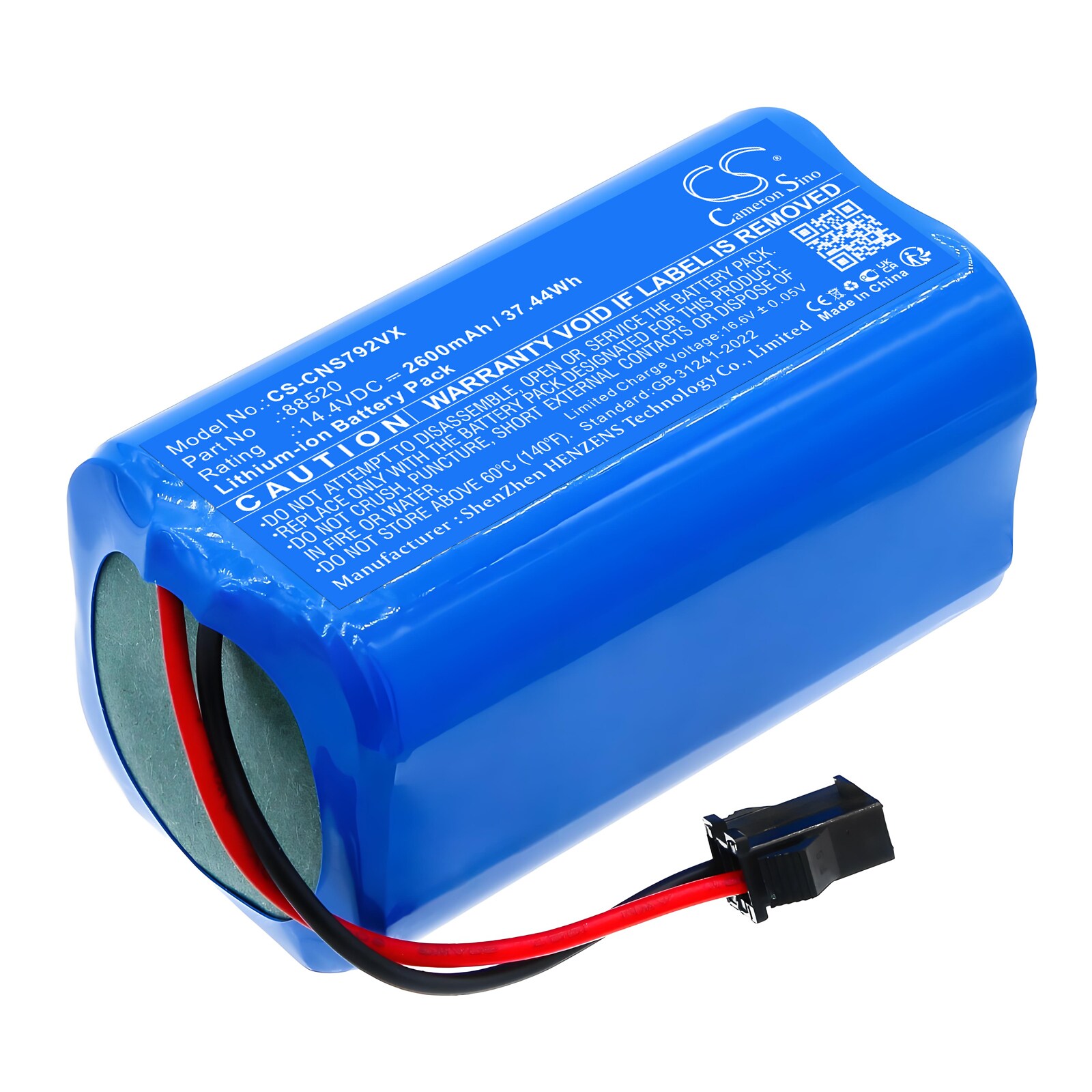 Batteri til støvsuger til CECOTEC Conga 7490 Eternal Genesis osv.