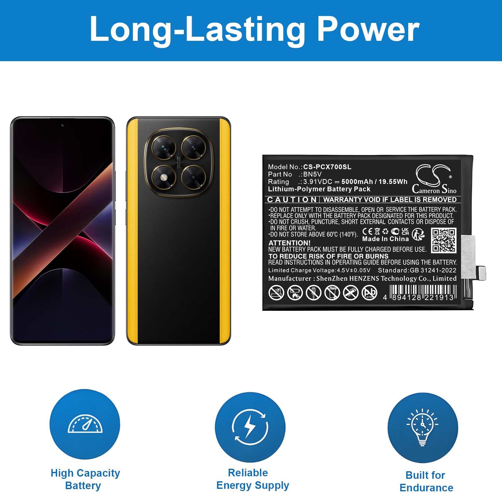 Batteri til SmartPhone, Mobil til POCO X7
