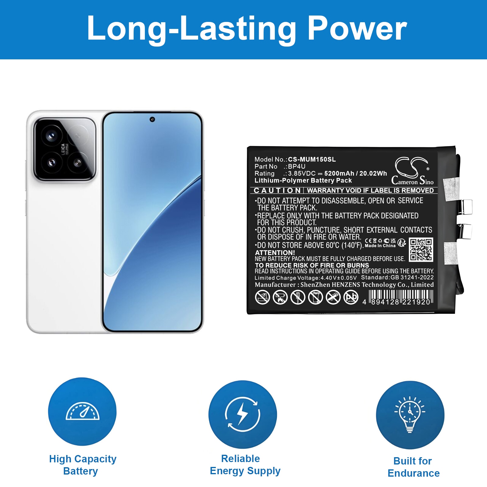 Batteri til SmartPhone, mobil til Xiaomi 24129PN74C, 24129PN74G, 24129PN74I og andre.