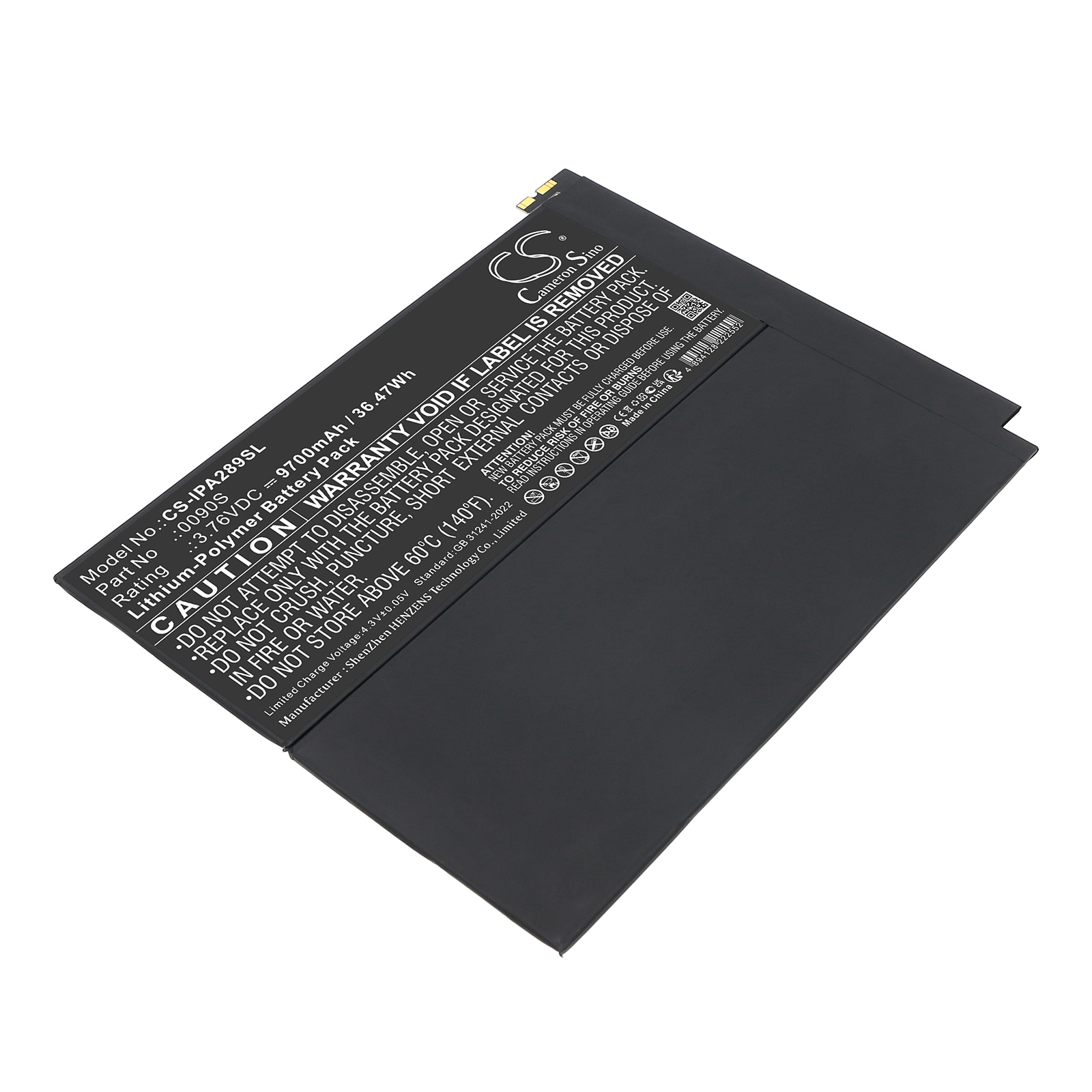 Batteri til tablet til Apple A2898, A2899, A2900 osv.