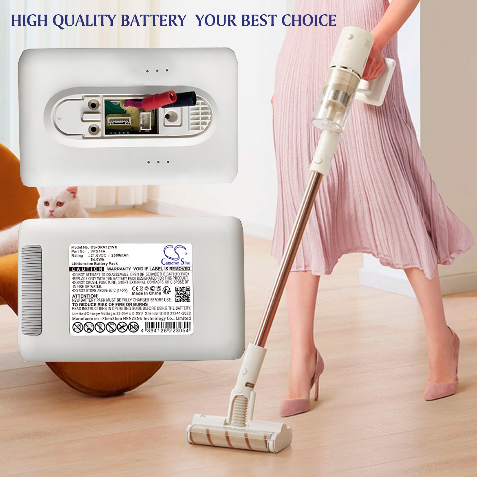 Batteri til støvsuger til Dreame V12 Slim, V11 GR