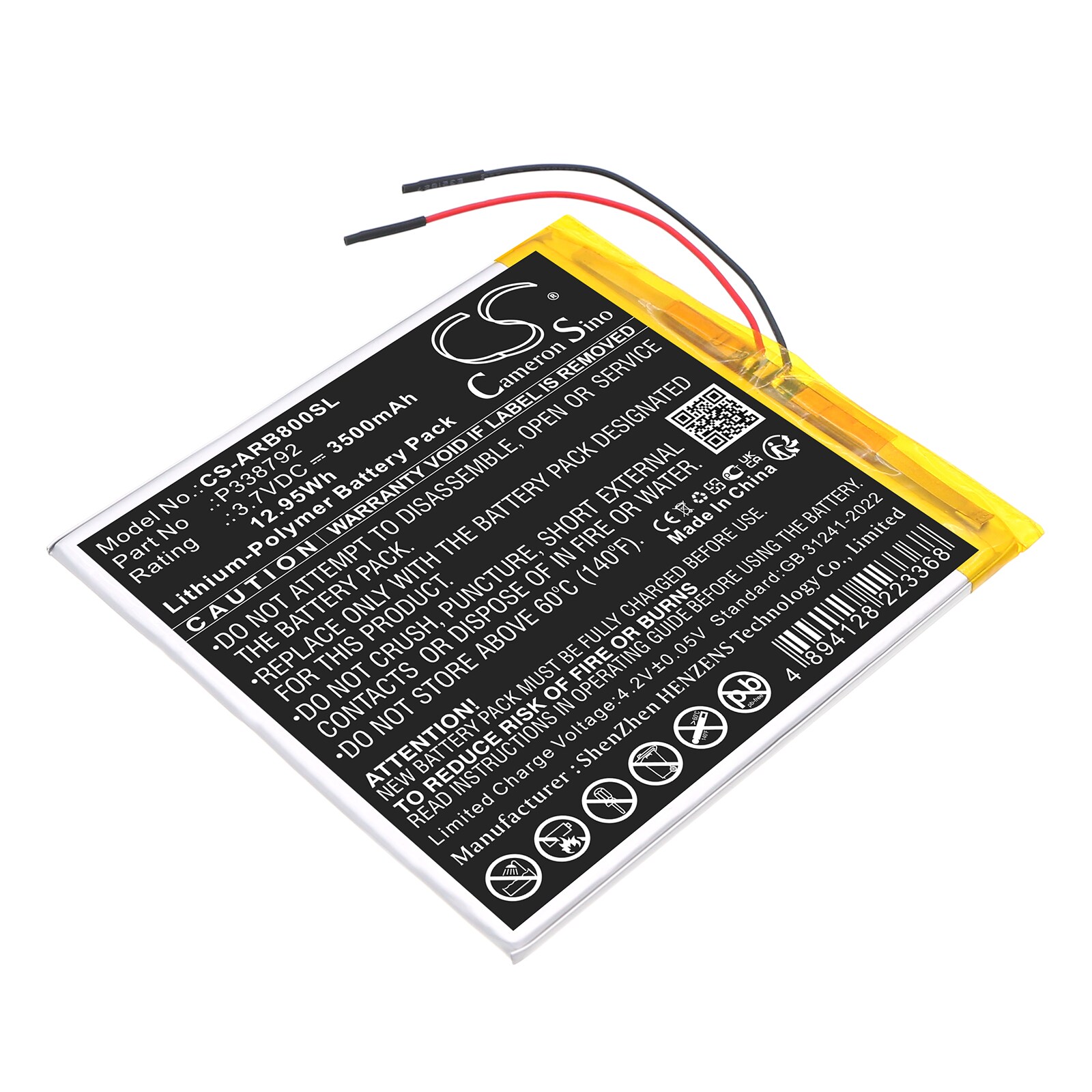 Batteri til tablet til Archos 8OB Xenon