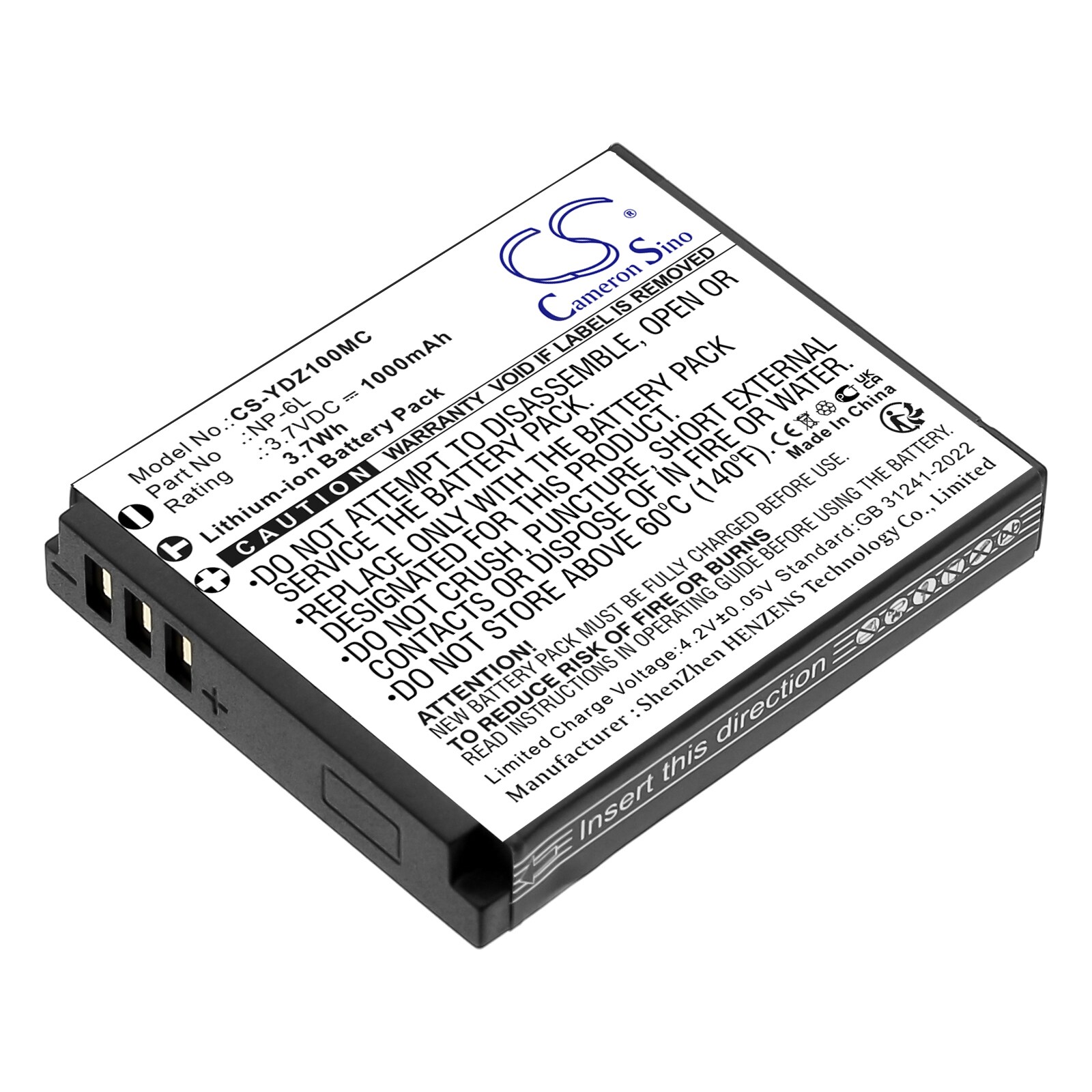 Batteri til kamera til Minolta MND20, MND23