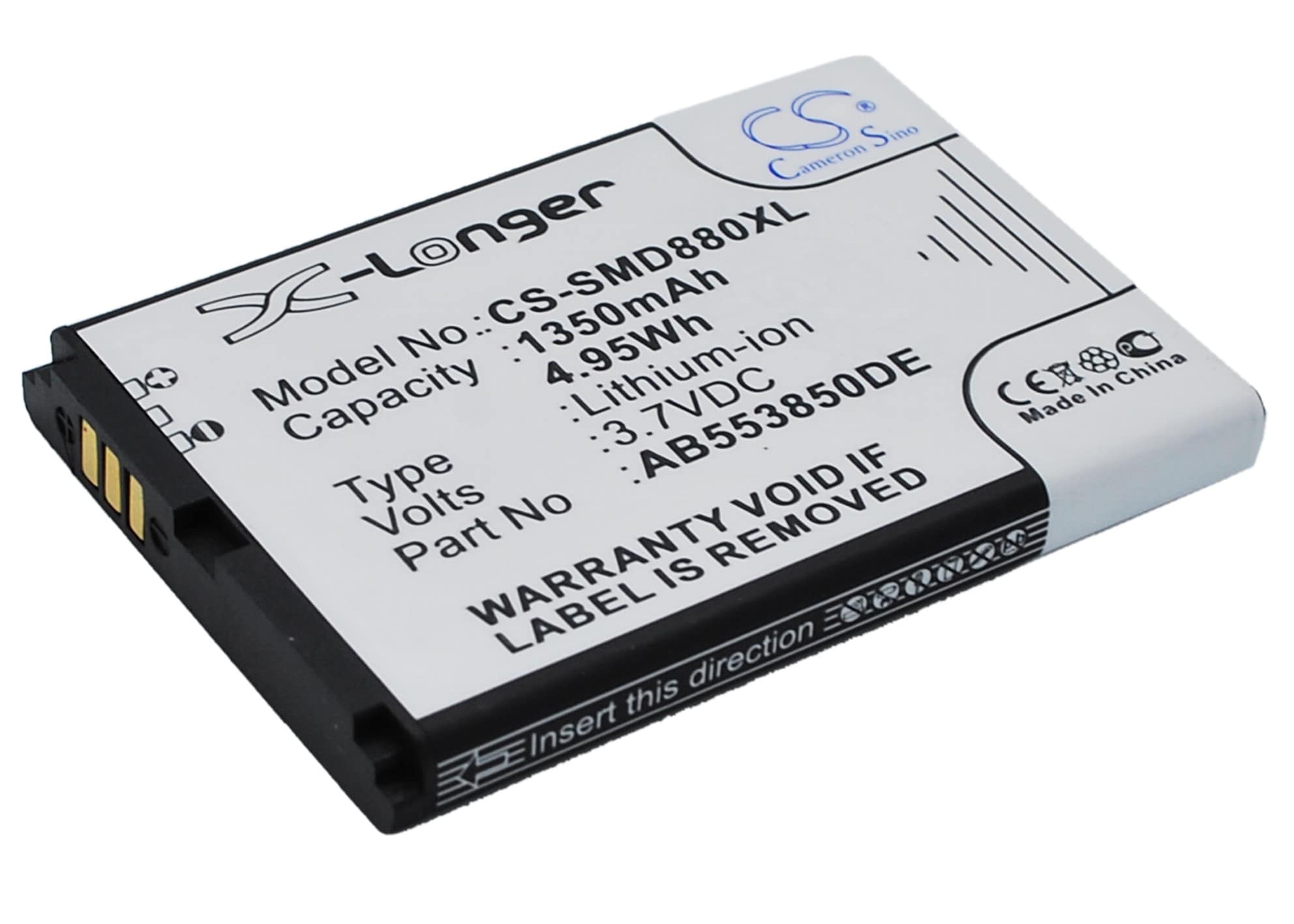 Batteri til mobiltelefon, smartphone til Samsung SGH-D880, SGH-D880i, SGH-D888 m.fl.