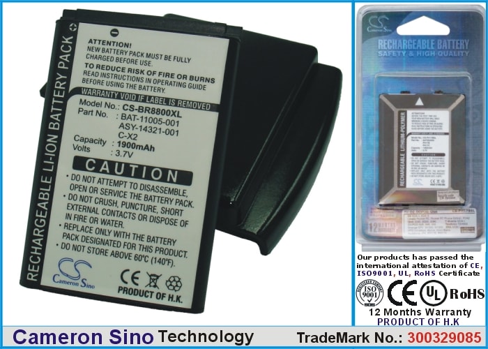 Batteri til mobiltelefon, smartphone til BlackBerry 8800, 8800c, 8800r m.fl.