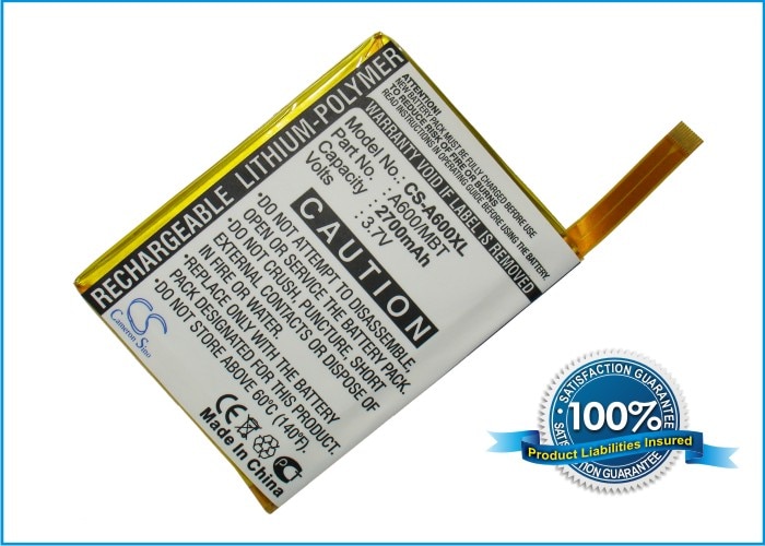 Batteri til Pocket PC og PDA til Asus Mypal A600, Mypal A600u