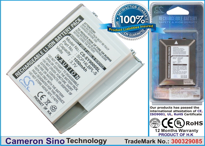 Batteri til mobiltelefon, smartphone til Sanyo MM9000, MM-9000, SCP-9000