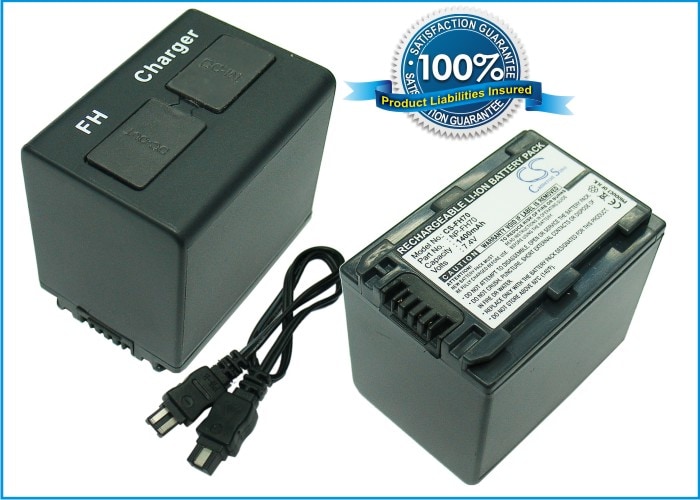 Batteri til kamera til Sony DCR-DVD908E, DCR-HC47, HDR-HC7E m.fl.