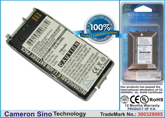 Batteri til mobiltelefon, smartphone til Siemens SL42, SL45i, 6688 m.fl.