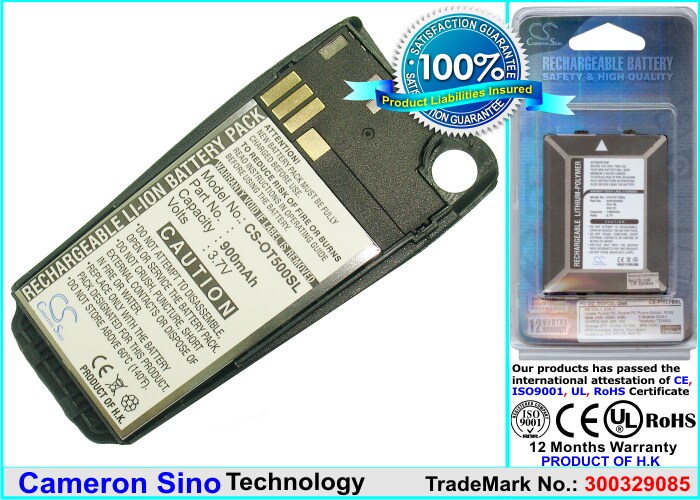 Batteri til mobiltelefon og smartphone til Alcatel OT-500, OT-501, OT-700 m.fl.