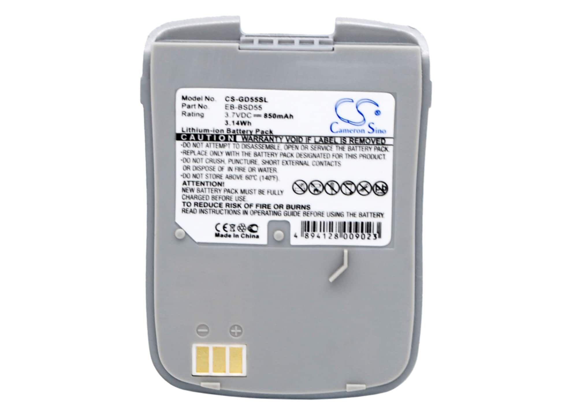 Batteri til mobiltelefon, smartphone til Panasonic GD55, EB-BSD55