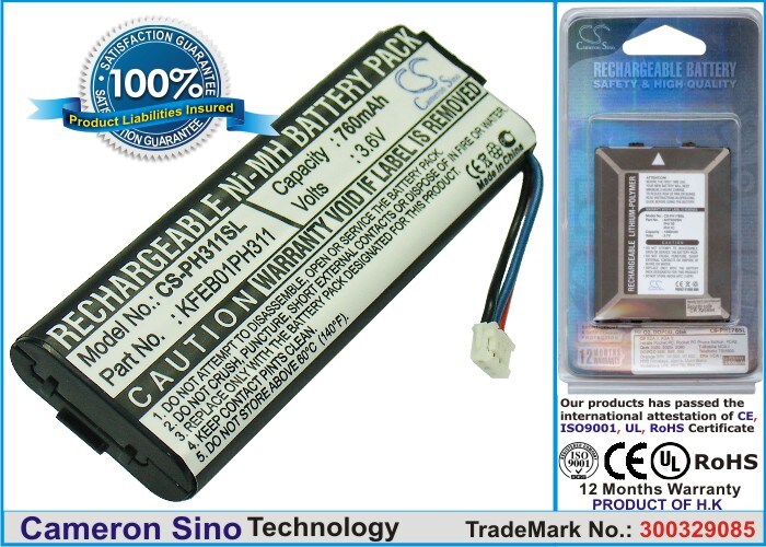 Batteri til mobiltelefon, smartphone til Philips FIZFO-311, 312, 310 m.fl.
