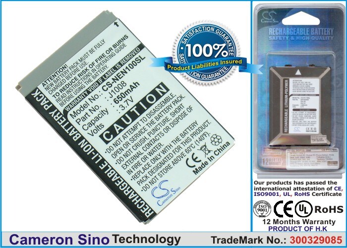 Batteri til mobiltelefon, smartphone til NEC N100, N108, N109 m.fl.