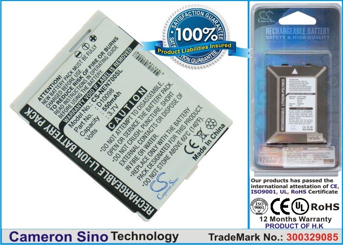 Batteri til mobiltelefon, smartphone til NEC N331i, N700, N708 m.fl.