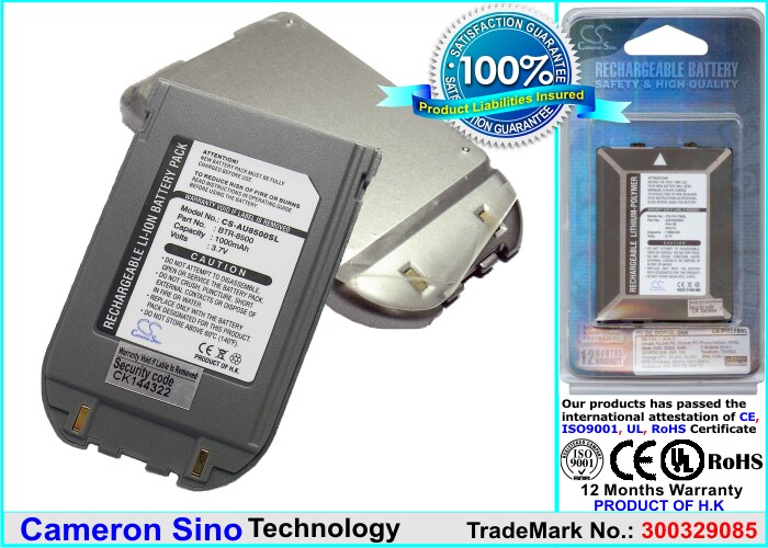 Batteri til mobiltelefon, smartphone til AudioVox CDM-8600, CDM-8500