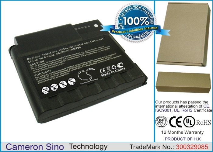 Batteri til bærbar computer, Compaq Armada M700-139116-AA4 m.fl.