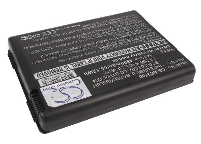 Batteri til bærbar computer, laptop til Acer TravelMate 2200, TravelMate 2700