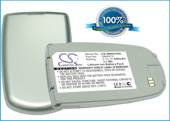 Batteri til mobiltelefon, smartphone til Samsung SGH-X670, SGH-X678