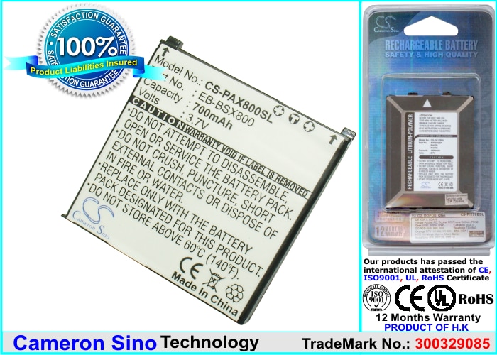 Batteri til mobiltelefon, smartphone til Panasonic X800, EB-X800