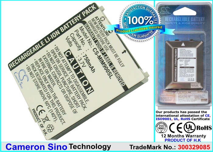 Batteri til mobiltelefon, smartphone til Mitsubishi M900, M430I, M790i