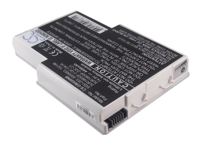 Batteri til bærbar computer, laptop til Gateway Solo 400VTX, Solo 450E, Solo 450RGH m.fl.