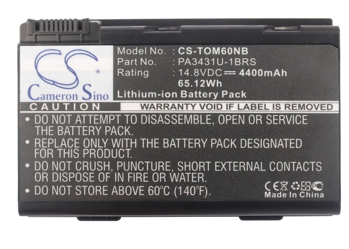Batteri til bærbar computer, laptop til Toshiba Satellite M60, Satellite M60-183 m.fl.