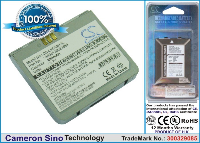 Batteri til mobiltelefon, smartphone til LG KG920, KG928