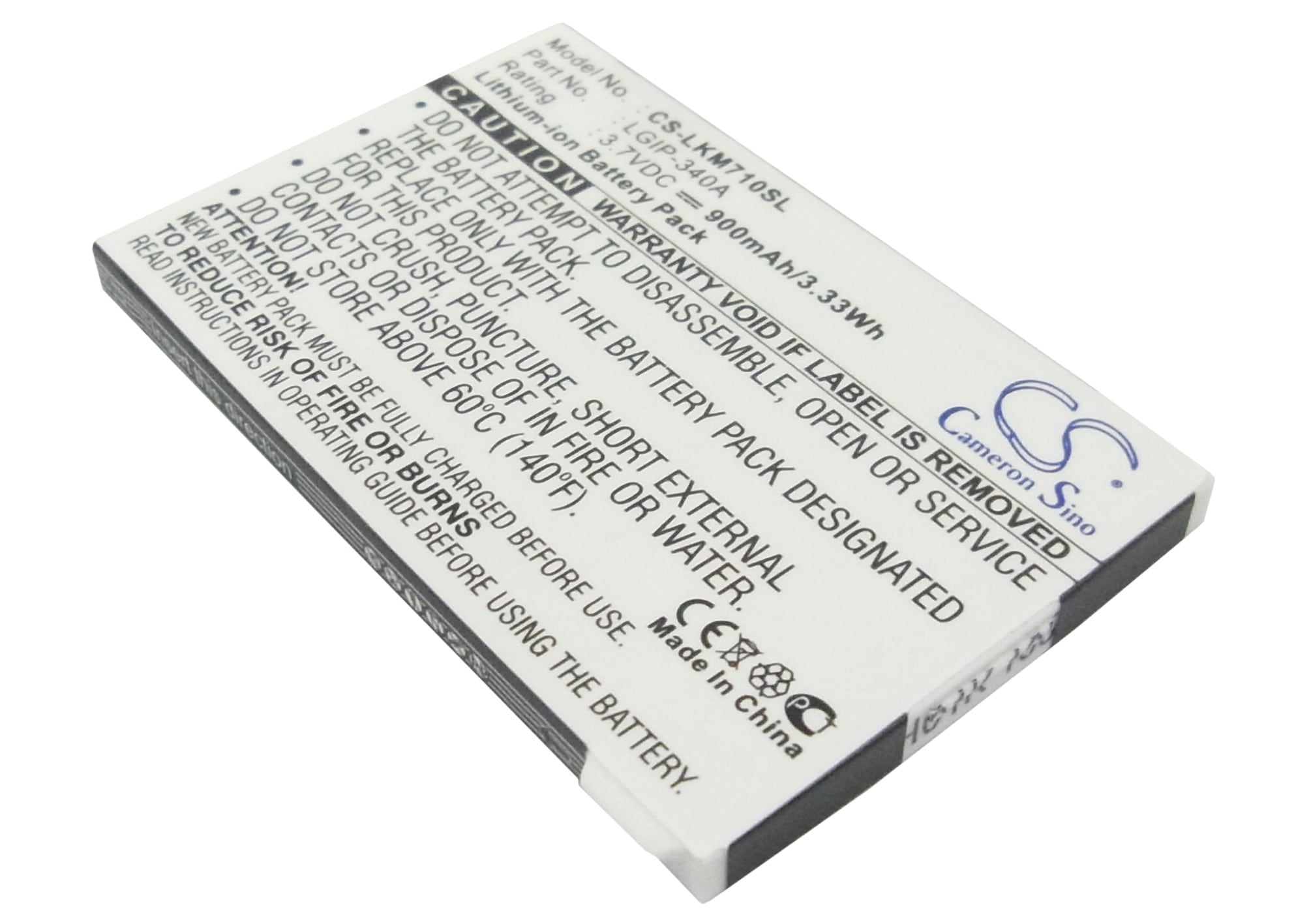 Batteri til mobiltelefon, smartphone til LG KM710