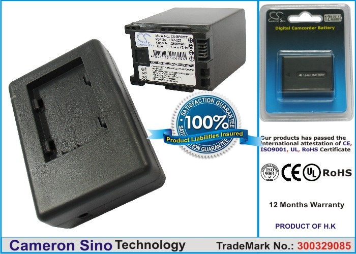 Batteri til kamera til Canon Vixia HF10, Vixia HF11, Vixia HF100 m.fl.