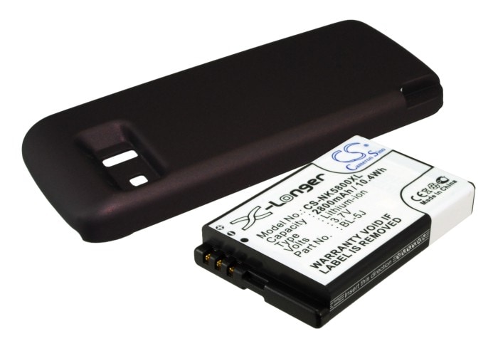 Batteri til mobiltelefon, smartphone til Nokia 5800, 5800T, 5800 Xpress Music