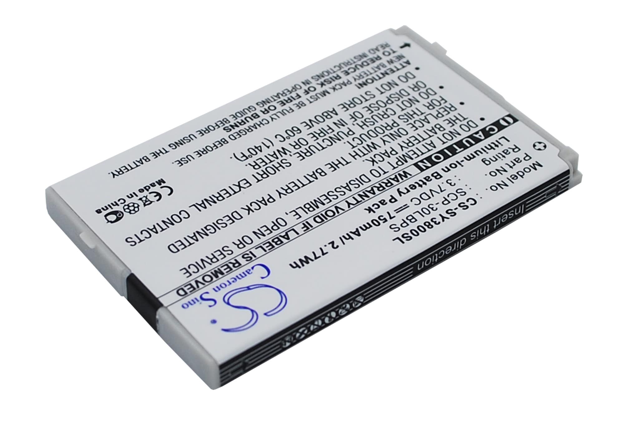 Batteri til mobiltelefon, smartphone til Sanyo SCP-3800, Katana LX, SCP-6750 m.fl.